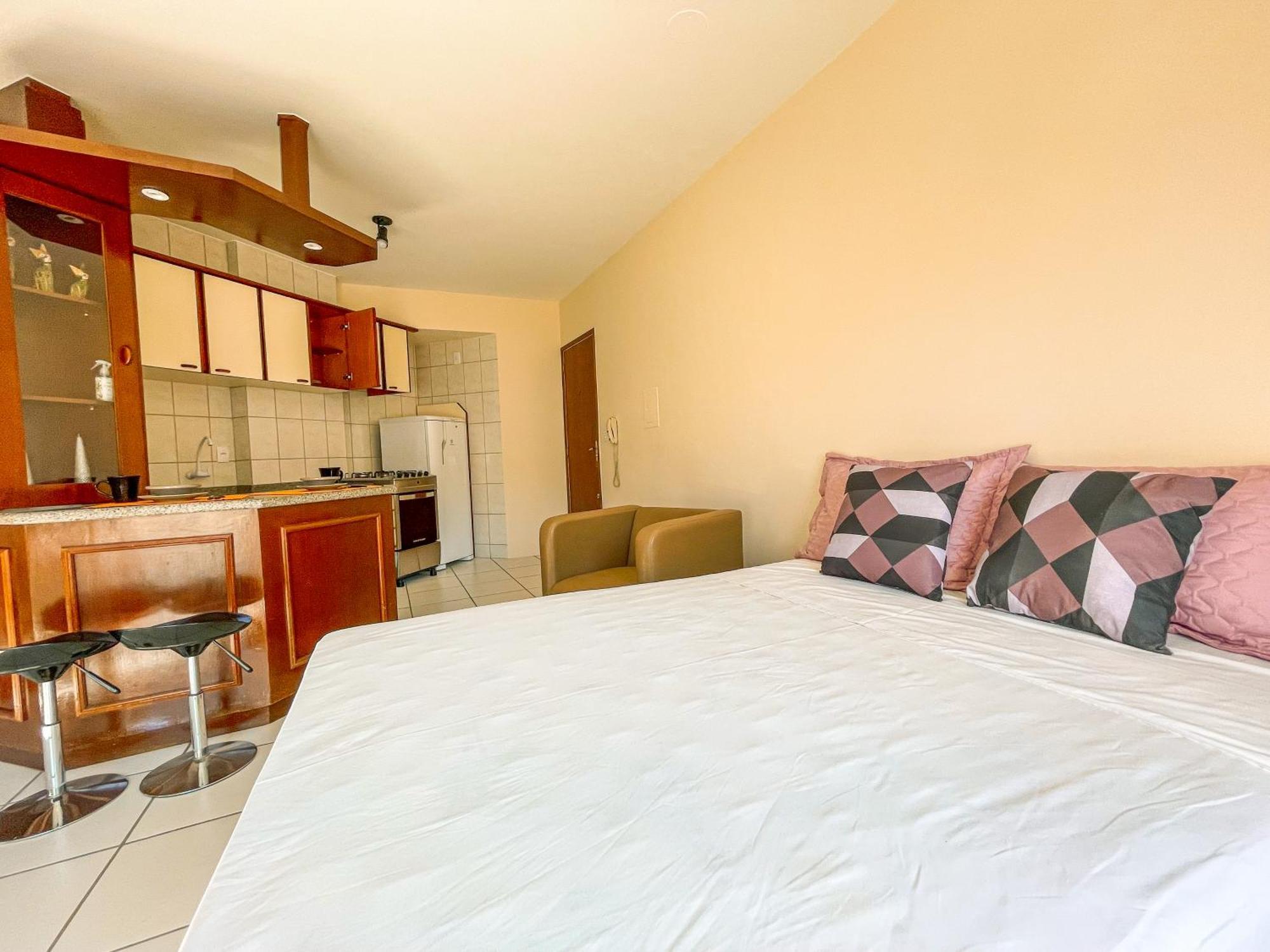 Studio No Centro: Piscina, Academia E Garagem N209 Florianopolis Bagian luar foto